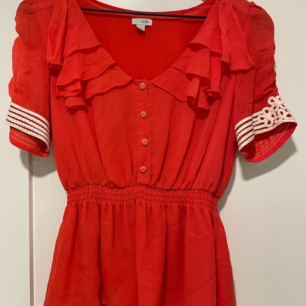 COPY - Odille Anthropologie Blouse Xs/S 4